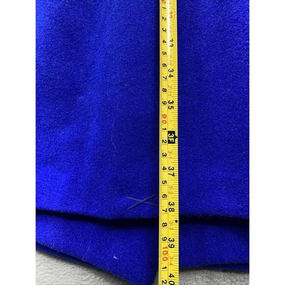Worthington Womens Wool Blend Robe Coat Belted Cobalt Blue Size Small New - Picture 9 of 16